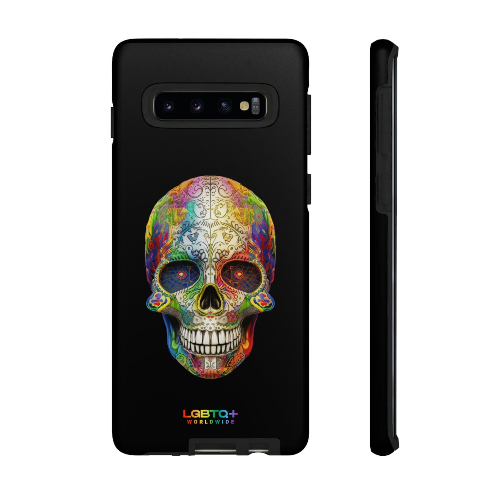 LGBTQWorldwide - ,,SKULL HEAD" Doppelgehäuse Handyhülle Accessories, Glossy, iPhone Cases, Matte, Phone accessory, Phone Cases, Samsung Cases, tough, Valentine's Day Picks lgbtq Bekleidung Accessoires unisex Zubehör