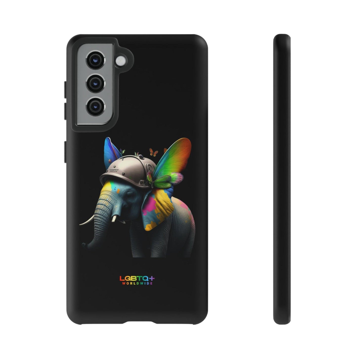 LGBTQWorldwide - ,,ELEFANT" Doppelgehäuse Handyhülle Accessories, Glossy, iPhone Cases, Matte, Phone accessory, Phone Cases, Samsung Cases, tough, Valentine's Day Picks lgbtq Bekleidung Accessoires unisex Zubehör