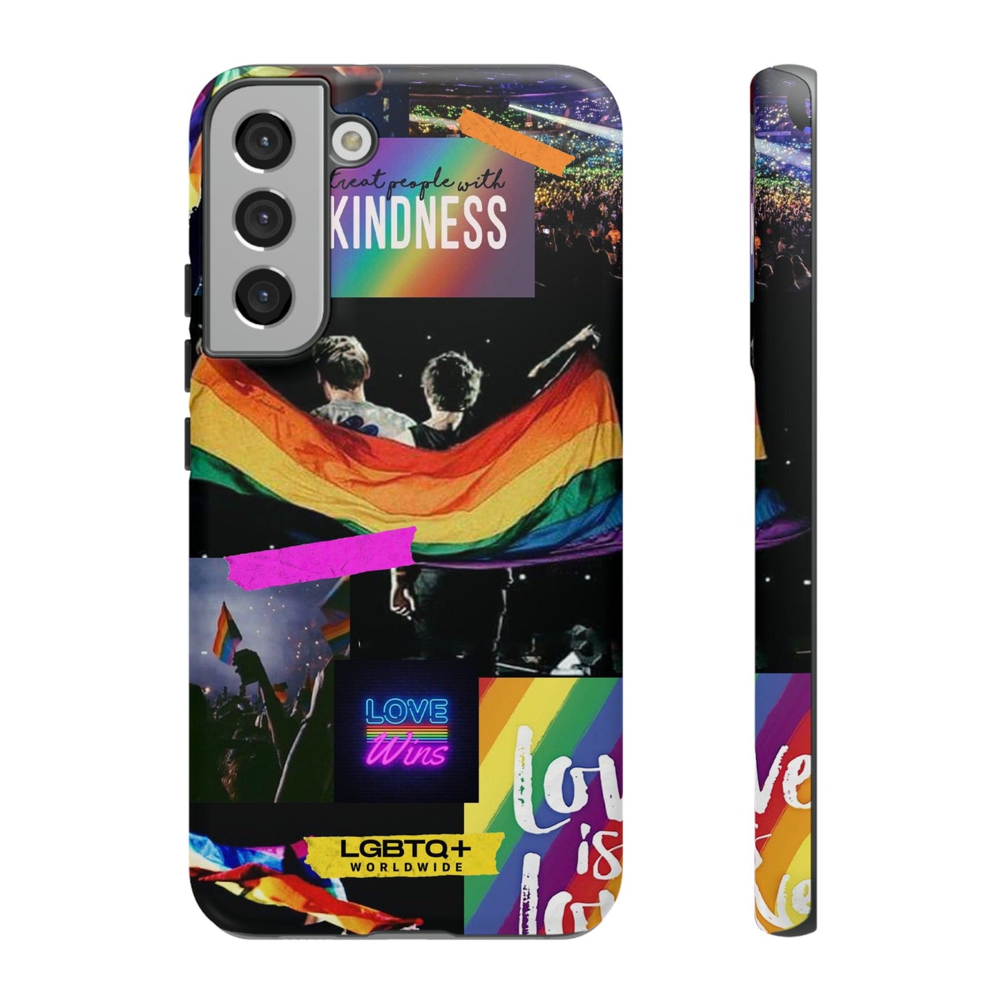 LGBTQWorldwide - ,,COMMUNITY" Doppelgehäuse Handyhülle Accessories, Glossy, iPhone Cases, Matte, Phone accessory, Phone Cases, Samsung Cases, Thermo, Valentine's Day Picks lgbtq Bekleidung Accessoires unisex Zubehör