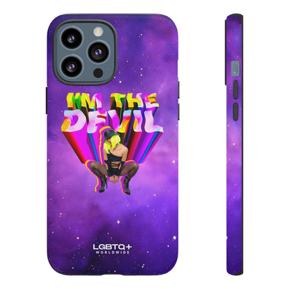 LGBTQWorldwide - ,,I AM THE DEVIL" Doppelgehäuse Handyhülle Accessories, Glossy, iPhone Cases, Matte, Phone accessory, Phone Cases, Samsung Cases, Thermo, Valentine's Day Picks lgbtq Bekleidung Accessoires unisex Zubehör