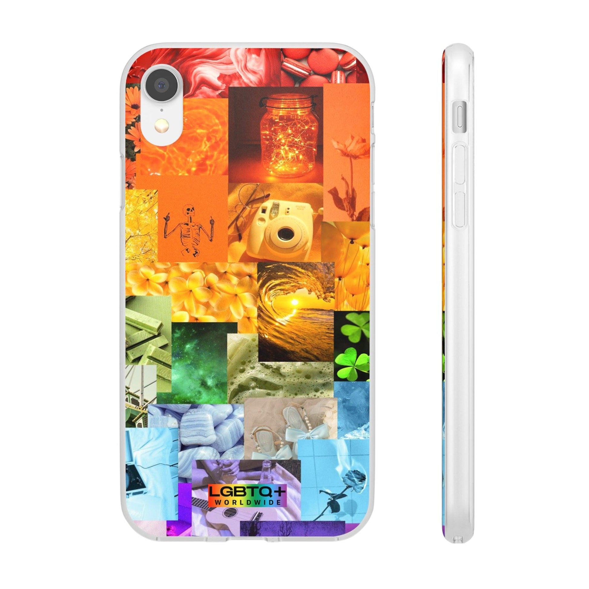 LGBTQWorldwide - ,,GLÜCKLICHKEIT" Flexible Handyhülle Accessories, Case, iPhone, iPhone Cases, Phone accessory, Phone Cases, Samsung Cases, silikon, Valentine's Day promotion lgbtq Bekleidung Accessoires unisex Zubehör