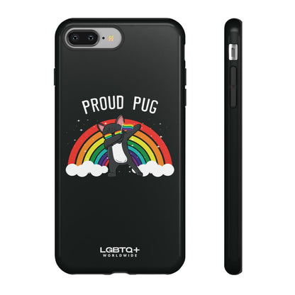 LGBTQWorldwide - ,,PROUD PUG" Doppelgehäuse Handyhülle Accessories, Glossy, iPhone Cases, Matte, Phone accessory, Phone Cases, Samsung Cases, Thermo, Valentine's Day Picks lgbtq Bekleidung Accessoires unisex Zubehör