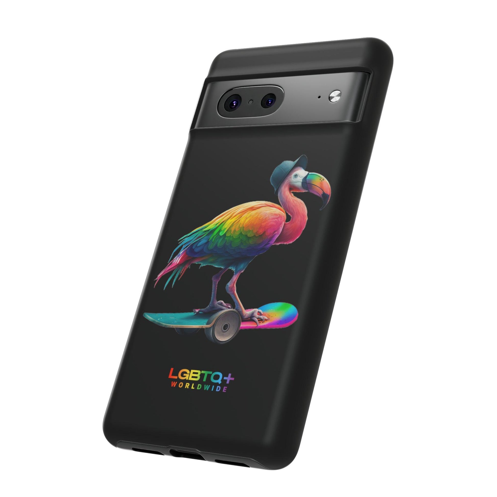 LGBTQWorldwide - ,,FLAMINGO" Doppelgehäuse Handyhülle Accessories, Glossy, iPhone Cases, Matte, Phone accessory, Phone Cases, Samsung Cases, tough, Valentine's Day Picks lgbtq Bekleidung Accessoires unisex Zubehör