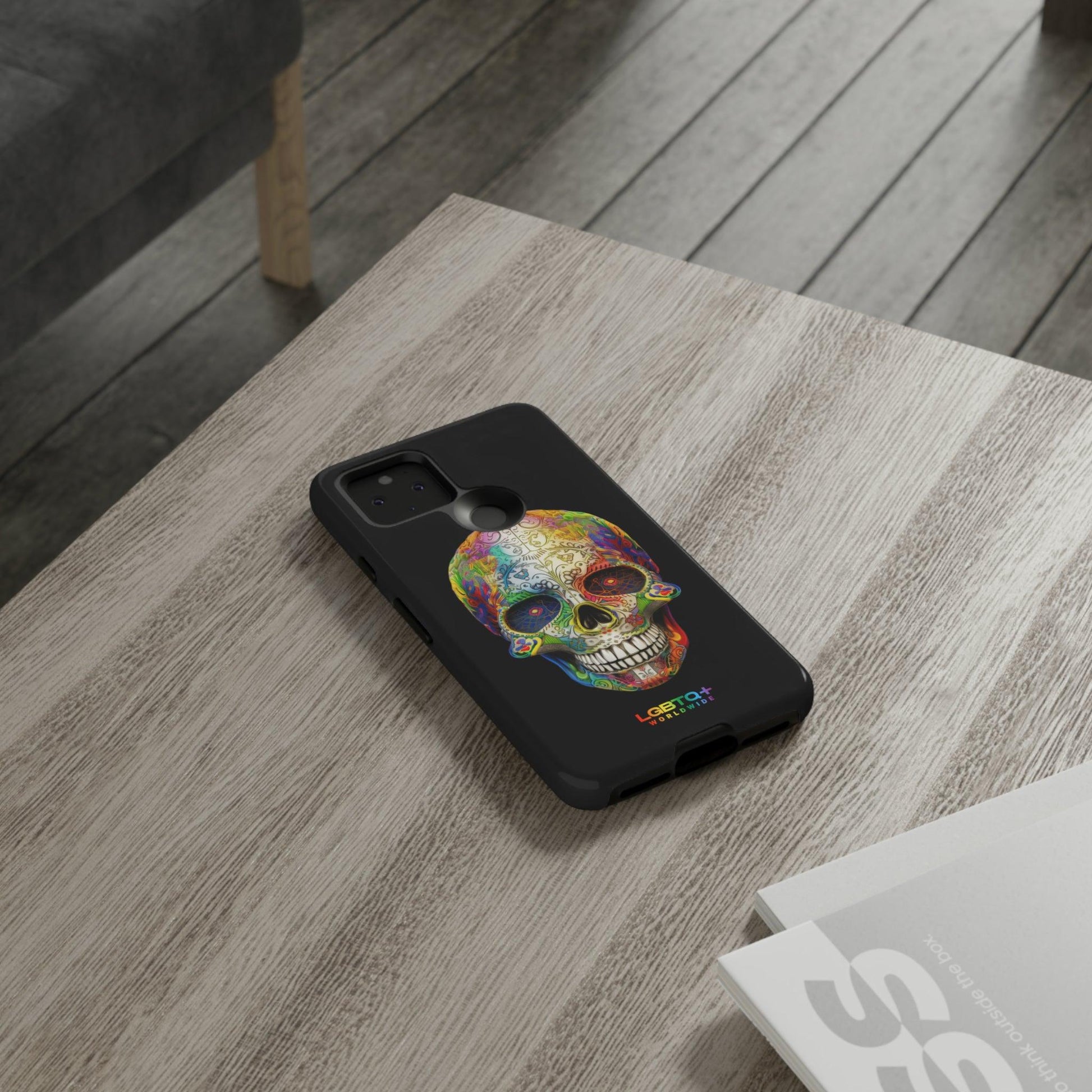 LGBTQWorldwide - ,,SKULL HEAD" Doppelgehäuse Handyhülle Accessories, Glossy, iPhone Cases, Matte, Phone accessory, Phone Cases, Samsung Cases, tough, Valentine's Day Picks lgbtq Bekleidung Accessoires unisex Zubehör