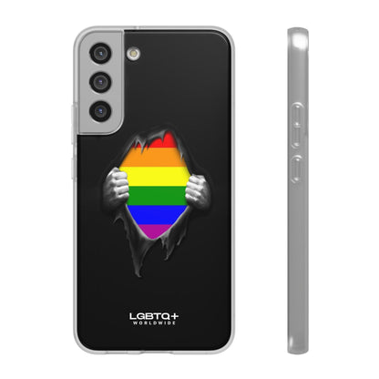 LGBTQWorldwide - ,,SCHWARZES LOCH" Flexible Handyhülle Accessories, Case, iPhone, iPhone Cases, Phone accessory, Phone Cases, Samsung Cases, silikon, Valentine's Day promotion lgbtq Bekleidung Accessoires unisex Zubehör