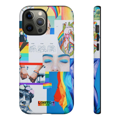 LGBTQWorldwide - ,,LEBEN"Doppelgehäuse Handyhülle Accessories, Glossy, iPhone Cases, Matte, Phone accessory, Phone Cases, Samsung Cases, Thermo, Valentine's Day Picks lgbtq Bekleidung Accessoires unisex Zubehör