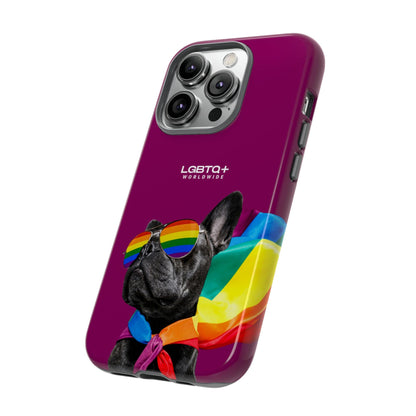 LGBTQWorldwide - ,,GLÜCKLICHER HUND" Doppelgehäuse Handyhülle Accessories, Glossy, iPhone Cases, Matte, Phone accessory, Phone Cases, Samsung Cases, Thermo, Valentine's Day Picks lgbtq Bekleidung Accessoires unisex Zubehör