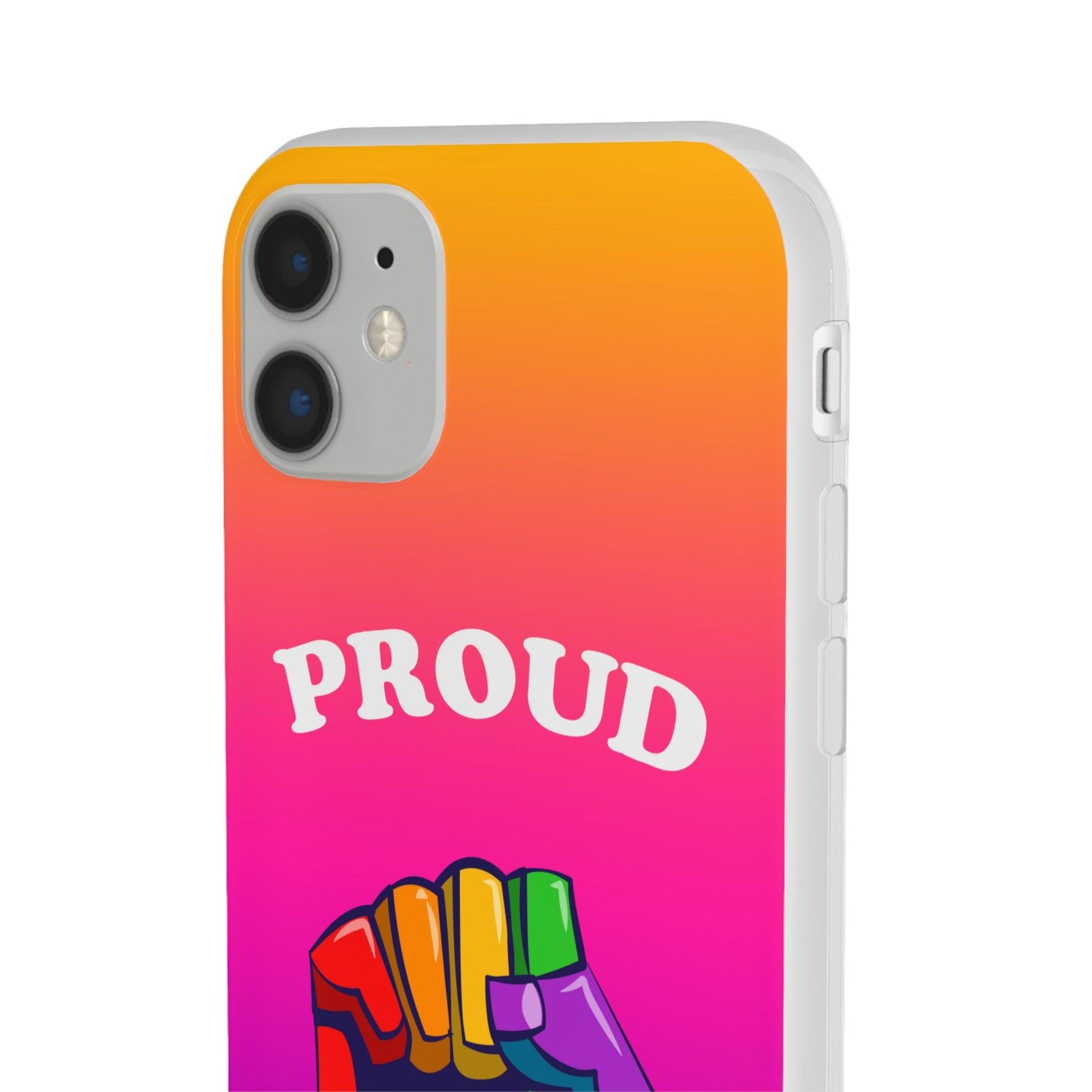 LGBTQWorldwide - ,,GLÜCKLICH" Flexible Handyhülle Accessories, Case, iPhone, iPhone Cases, Phone accessory, Phone Cases, Samsung Cases, silikon, Valentine's Day promotion lgbtq Bekleidung Accessoires unisex Zubehör