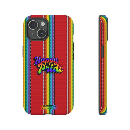 LGBTQWorldwide - ,,HAPPY PRIDE" Doppelgehäuse Handyhülle Accessories, Glossy, iPhone Cases, Matte, Phone accessory, Phone Cases, Samsung Cases, Thermo, Valentine's Day Picks lgbtq Bekleidung Accessoires unisex Zubehör