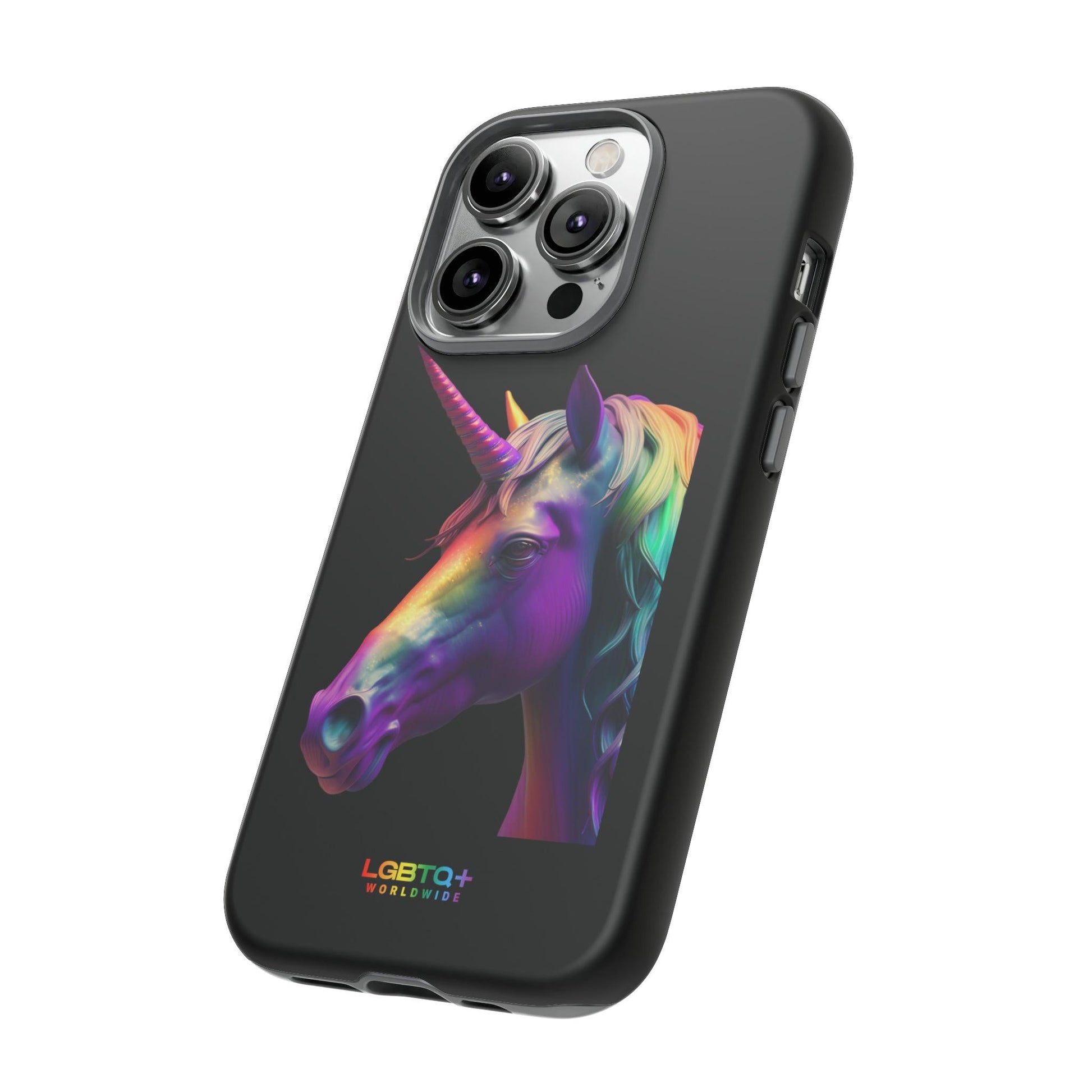 LGBTQWorldwide - ,,REGENBOGEN EINHORN" Doppelgehäuse Handyhülle Accessories, Glossy, iPhone Cases, Matte, Phone accessory, Phone Cases, Samsung Cases, tough, Valentine's Day Picks lgbtq Bekleidung Accessoires unisex Zubehör