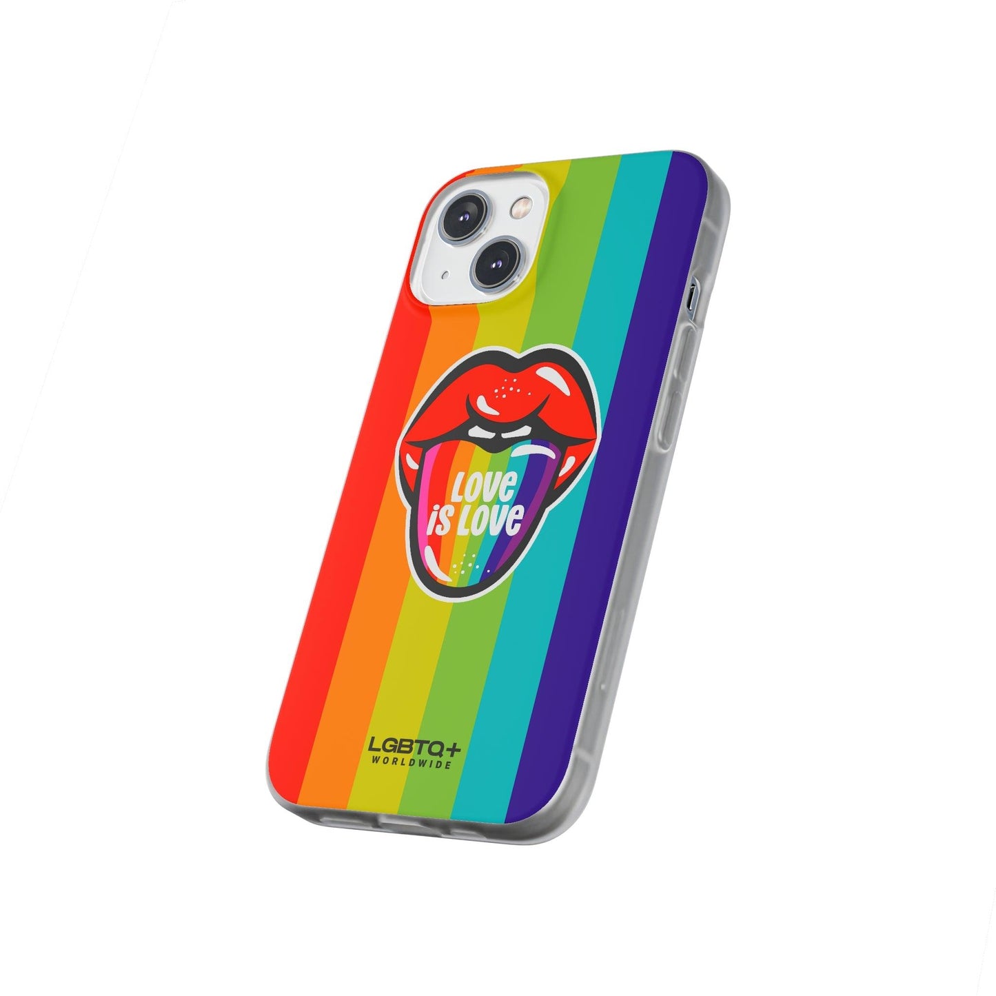 LGBTQWorldwide - ,,LIEBES ZUNGE" Flexible Handyhülle Accessories, Case, iPhone, iPhone Cases, Phone accessory, Phone Cases, Samsung Cases, silikon, Valentine's Day promotion lgbtq Bekleidung Accessoires unisex Zubehör