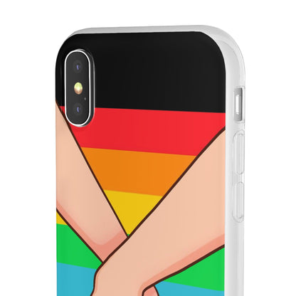 LGBTQWorldwide - ,,TOGETHER PRIDE" Flexible Handyhülle Accessories, Case, iPhone, iPhone Cases, Phone accessory, Phone Cases, Samsung Cases, silikon, Valentine's Day promotion lgbtq Bekleidung Accessoires unisex Zubehör