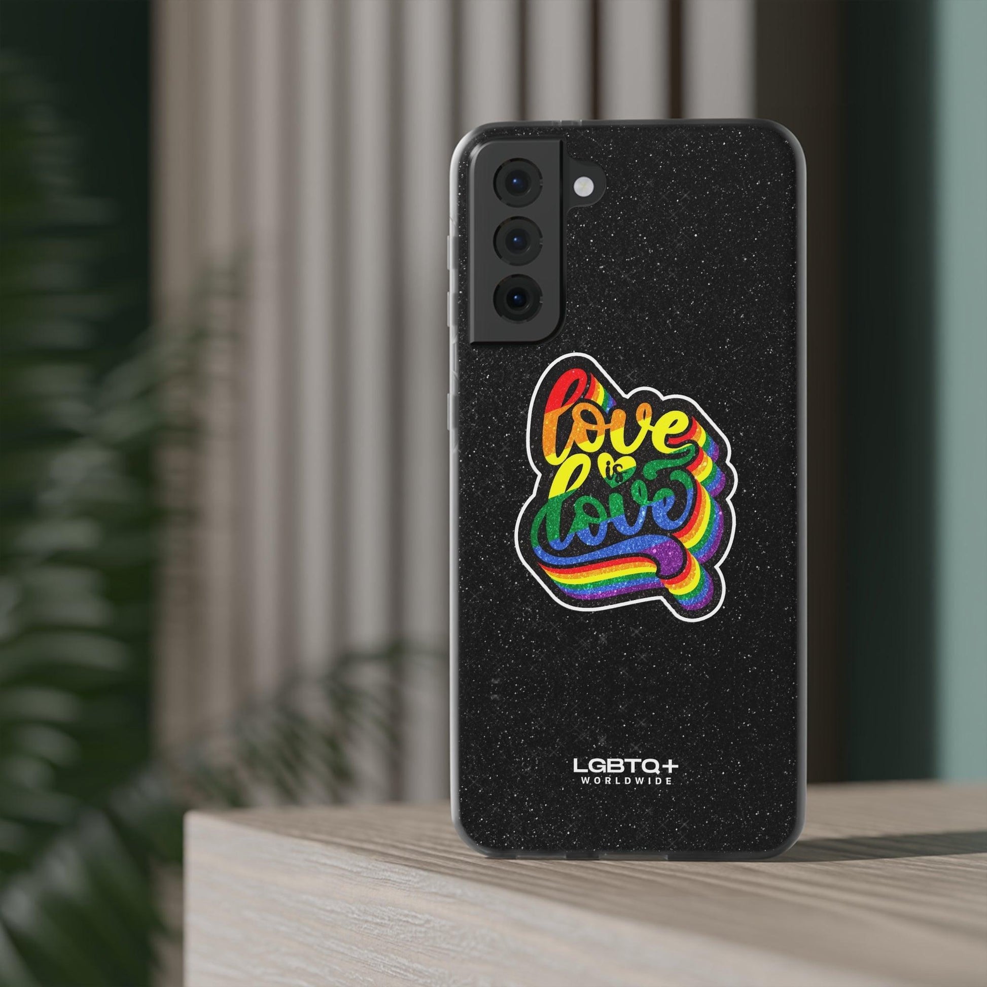 LGBTQWorldwide - ,,LIEBE IST LIEBE" Flexible Handyhülle Accessories, Case, iPhone, iPhone Cases, Phone accessory, Phone Cases, Samsung Cases, Valentine's Day promotion lgbtq Bekleidung Accessoires unisex Zubehör