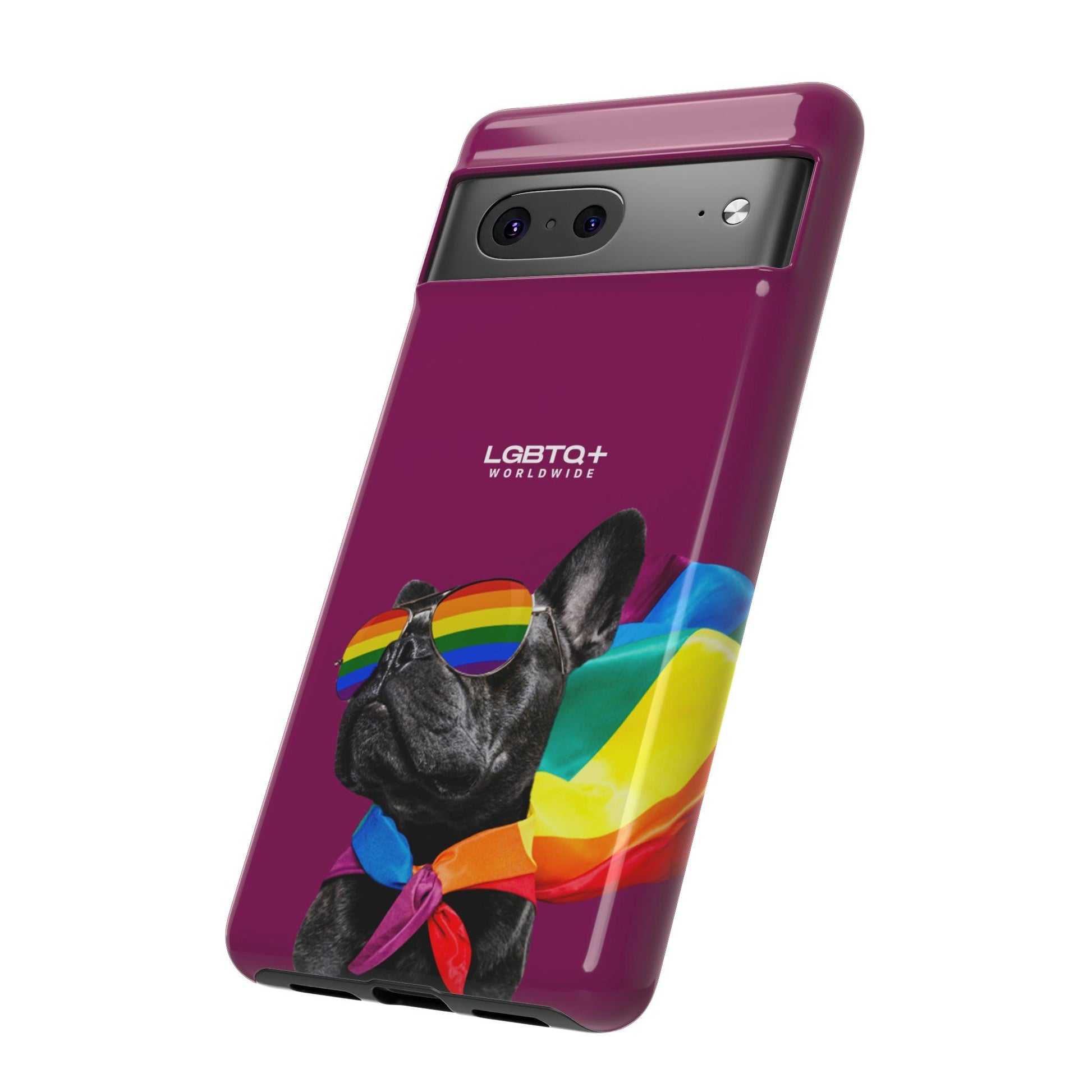 LGBTQWorldwide - ,,GLÜCKLICHER HUND" Doppelgehäuse Handyhülle Accessories, Glossy, iPhone Cases, Matte, Phone accessory, Phone Cases, Samsung Cases, Thermo, Valentine's Day Picks lgbtq Bekleidung Accessoires unisex Zubehör