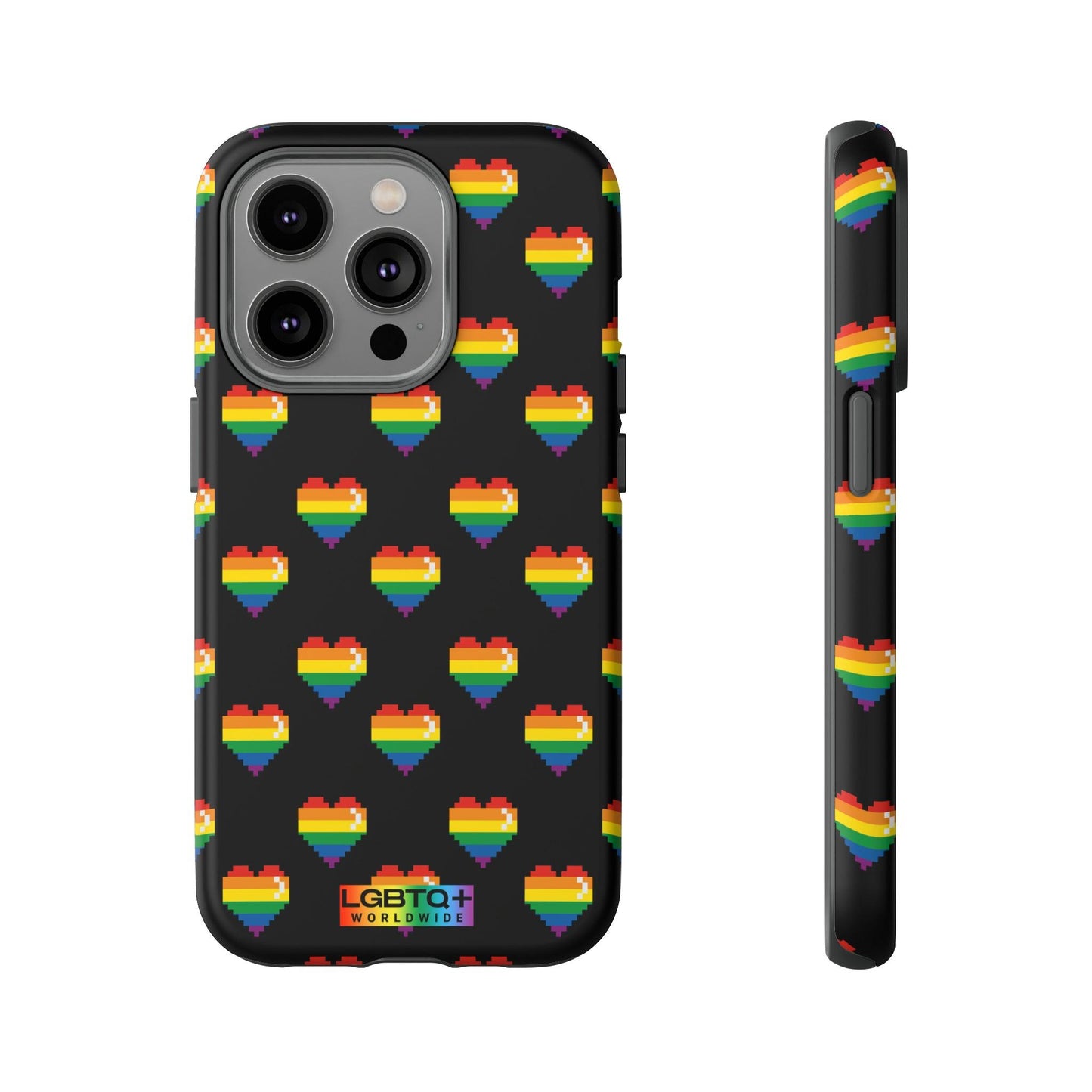 LGBTQWorldwide - ,,COMIC HERZEN" Doppelgehäuse Handyhülle Accessories, Glossy, iPhone Cases, Matte, Phone accessory, Phone Cases, Samsung Cases, Thermo, Valentine's Day Picks lgbtq Bekleidung Accessoires unisex Zubehör