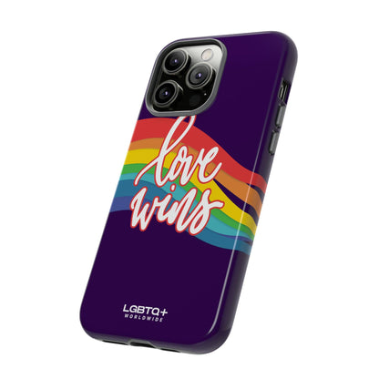 LGBTQWorldwide - ,,LIEBE GEWINNT" Doppelgehäuse Handyhülle Accessories, Glossy, iPhone Cases, Matte, Phone accessory, Phone Cases, Samsung Cases, Thermo, Valentine's Day Picks lgbtq Bekleidung Accessoires unisex Zubehör