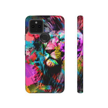 LGBTQWorldwide - ,,STARKER LÖWE" Doppelgehäuse Handyhülle Accessories, Glossy, iPhone Cases, Matte, Phone accessory, Phone Cases, Samsung Cases, Thermo, Valentine's Day Picks lgbtq Bekleidung Accessoires unisex Zubehör