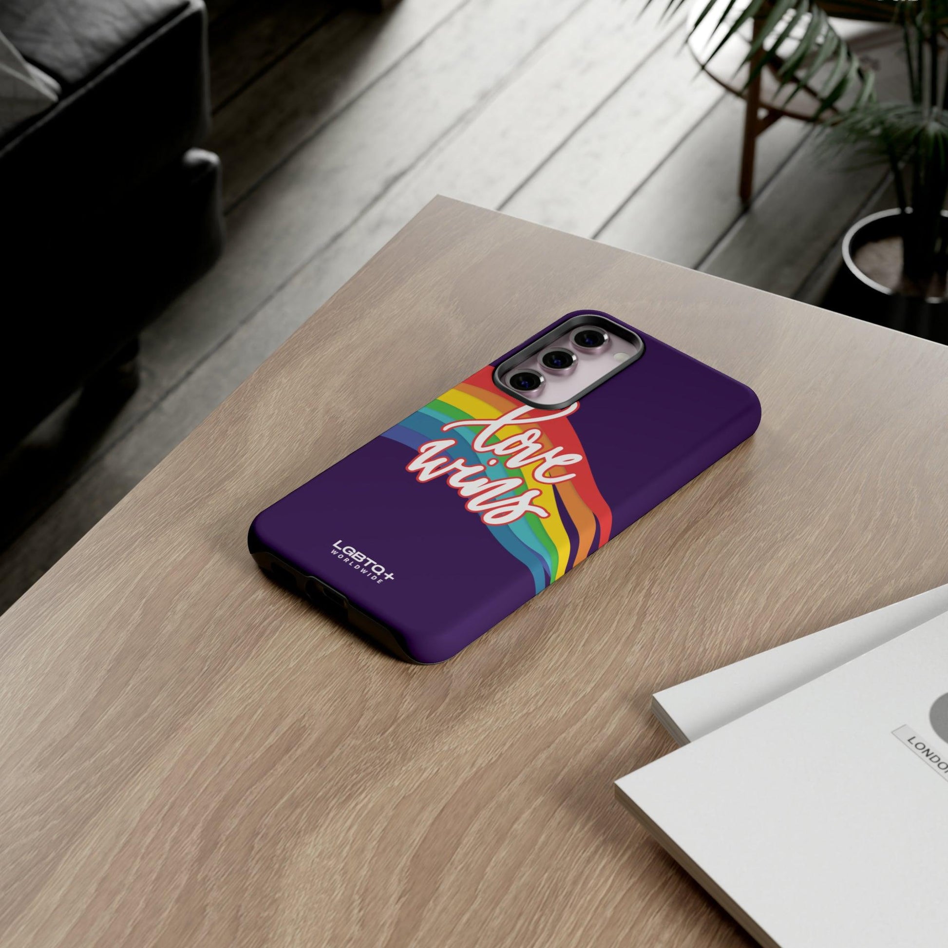 LGBTQWorldwide - ,,LIEBE GEWINNT" Doppelgehäuse Handyhülle Accessories, Glossy, iPhone Cases, Matte, Phone accessory, Phone Cases, Samsung Cases, Thermo, Valentine's Day Picks lgbtq Bekleidung Accessoires unisex Zubehör