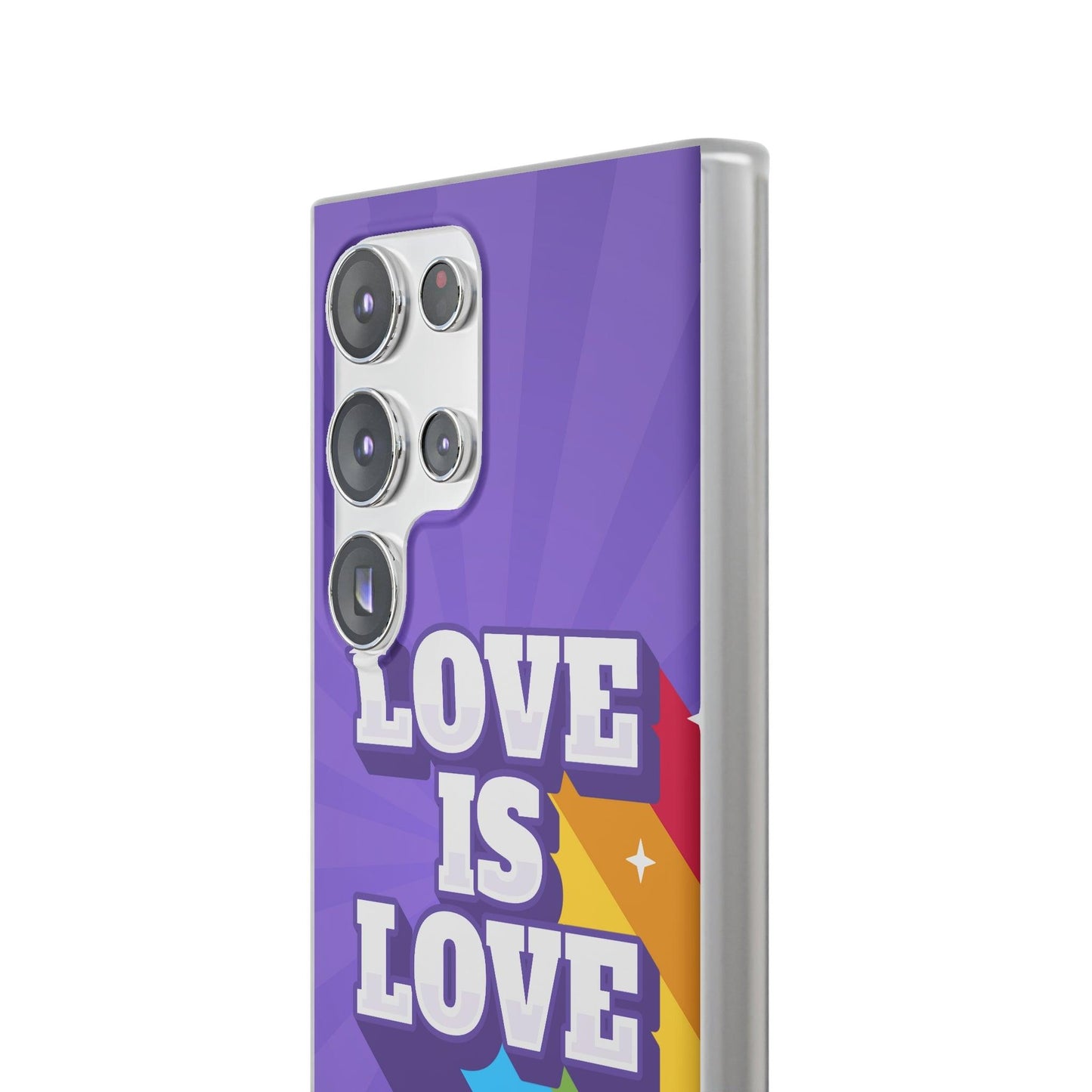 LGBTQWorldwide - ,,LOVE IS LOVE" Flexible Handyhülle Accessories, Case, iPhone, iPhone Cases, Phone accessory, Phone Cases, Samsung Cases, silikon, Valentine's Day promotion lgbtq Bekleidung Accessoires unisex Zubehör