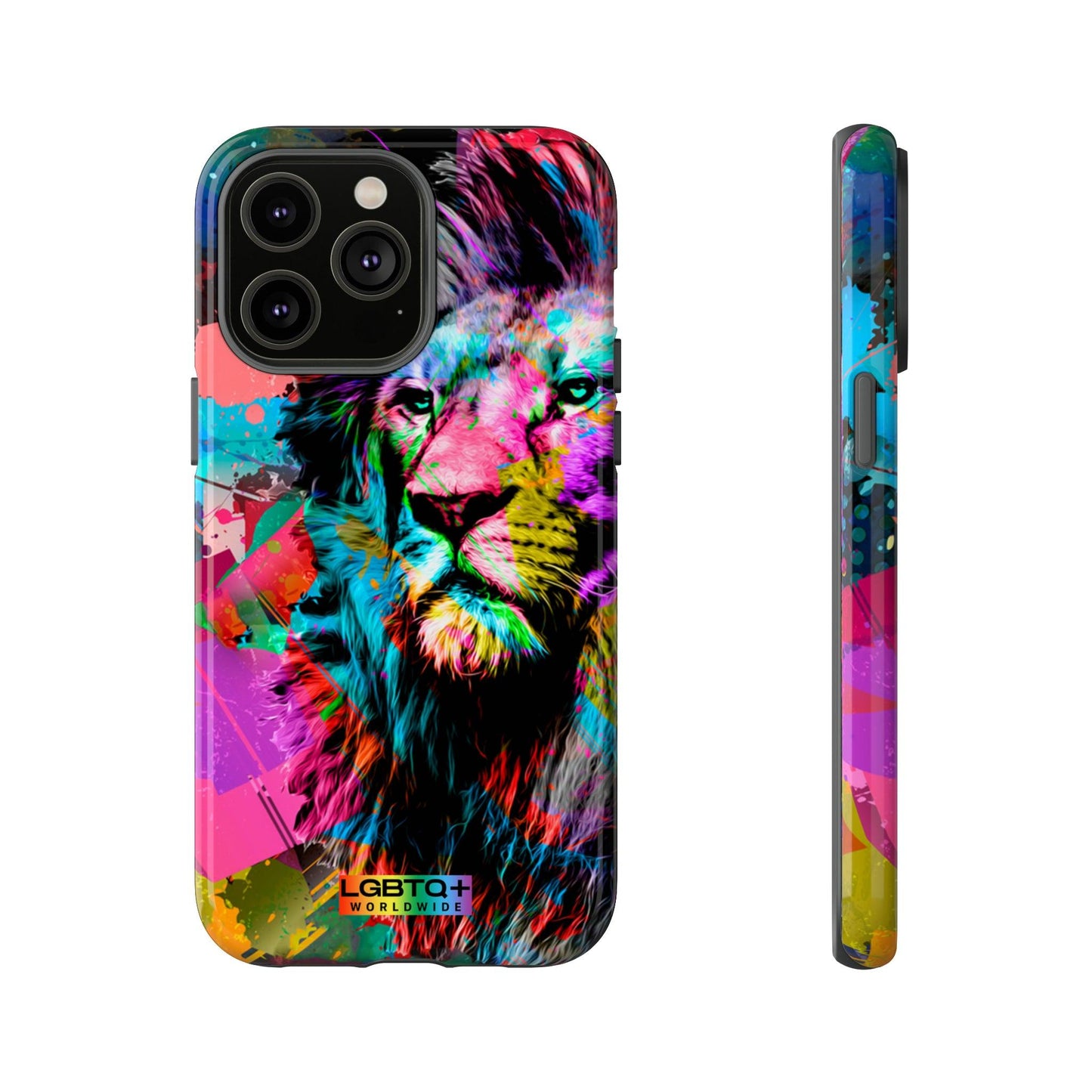 LGBTQWorldwide - ,,STARKER LÖWE" Doppelgehäuse Handyhülle Accessories, Glossy, iPhone Cases, Matte, Phone accessory, Phone Cases, Samsung Cases, Thermo, Valentine's Day Picks lgbtq Bekleidung Accessoires unisex Zubehör