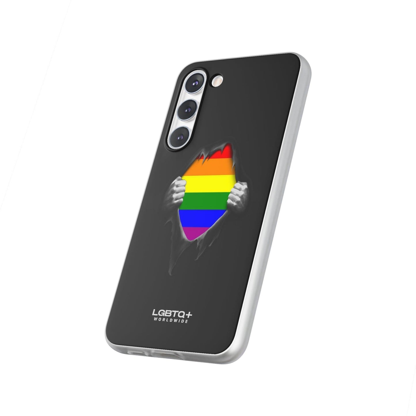 LGBTQWorldwide - ,,SCHWARZES LOCH" Flexible Handyhülle Accessories, Case, iPhone, iPhone Cases, Phone accessory, Phone Cases, Samsung Cases, silikon, Valentine's Day promotion lgbtq Bekleidung Accessoires unisex Zubehör