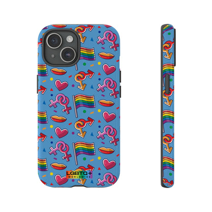 LGBTQWorldwide - ,,FÜHL DICH FREI" Doppelgehäuse Handyhülle Accessories, Glossy, iPhone Cases, Matte, Phone accessory, Phone Cases, Samsung Cases, Thermo, Valentine's Day Picks lgbtq Bekleidung Accessoires unisex Zubehör