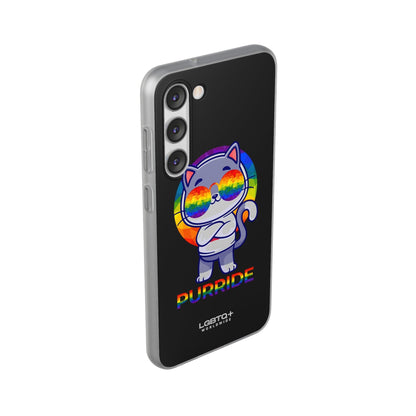 LGBTQWorldwide - ,,PURRIDE" Flexible Handyhülle Accessories, Case, iPhone, iPhone Cases, Phone accessory, Phone Cases, Samsung Cases, silikon, Valentine's Day promotion lgbtq Bekleidung Accessoires unisex Zubehör