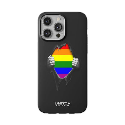 LGBTQWorldwide - ,,SCHWARZES LOCH" Flexible Handyhülle Accessories, Case, iPhone, iPhone Cases, Phone accessory, Phone Cases, Samsung Cases, silikon, Valentine's Day promotion lgbtq Bekleidung Accessoires unisex Zubehör