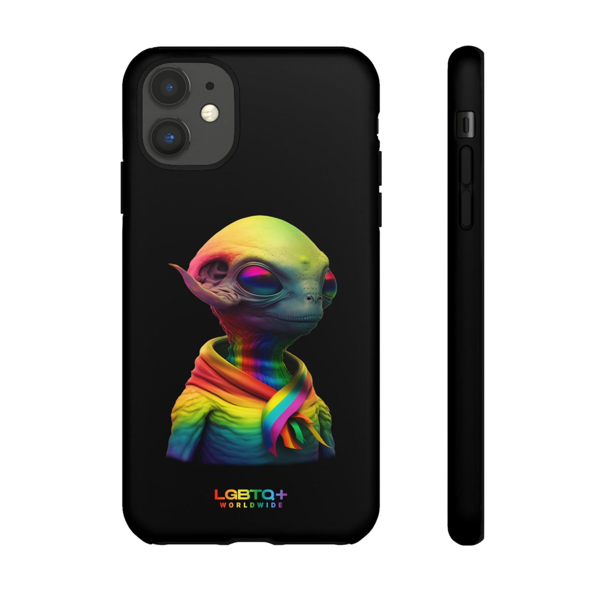 LGBTQWorldwide - ,,ALIEN" Doppelgehäuse Handyhülle Accessories, Glossy, iPhone Cases, Matte, Phone accessory, Phone Cases, Samsung Cases, tough, Valentine's Day Picks lgbtq Bekleidung Accessoires unisex Zubehör