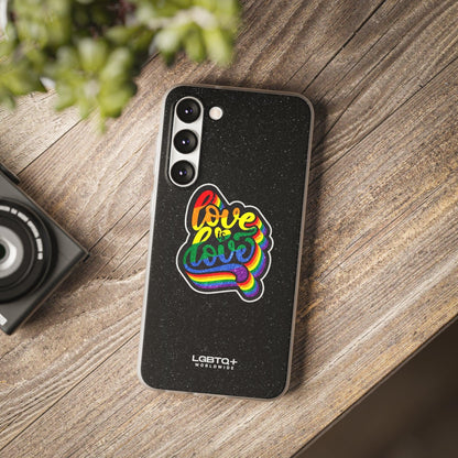 LGBTQWorldwide - ,,LIEBE IST LIEBE" Flexible Handyhülle Accessories, Case, iPhone, iPhone Cases, Phone accessory, Phone Cases, Samsung Cases, Valentine's Day promotion lgbtq Bekleidung Accessoires unisex Zubehör