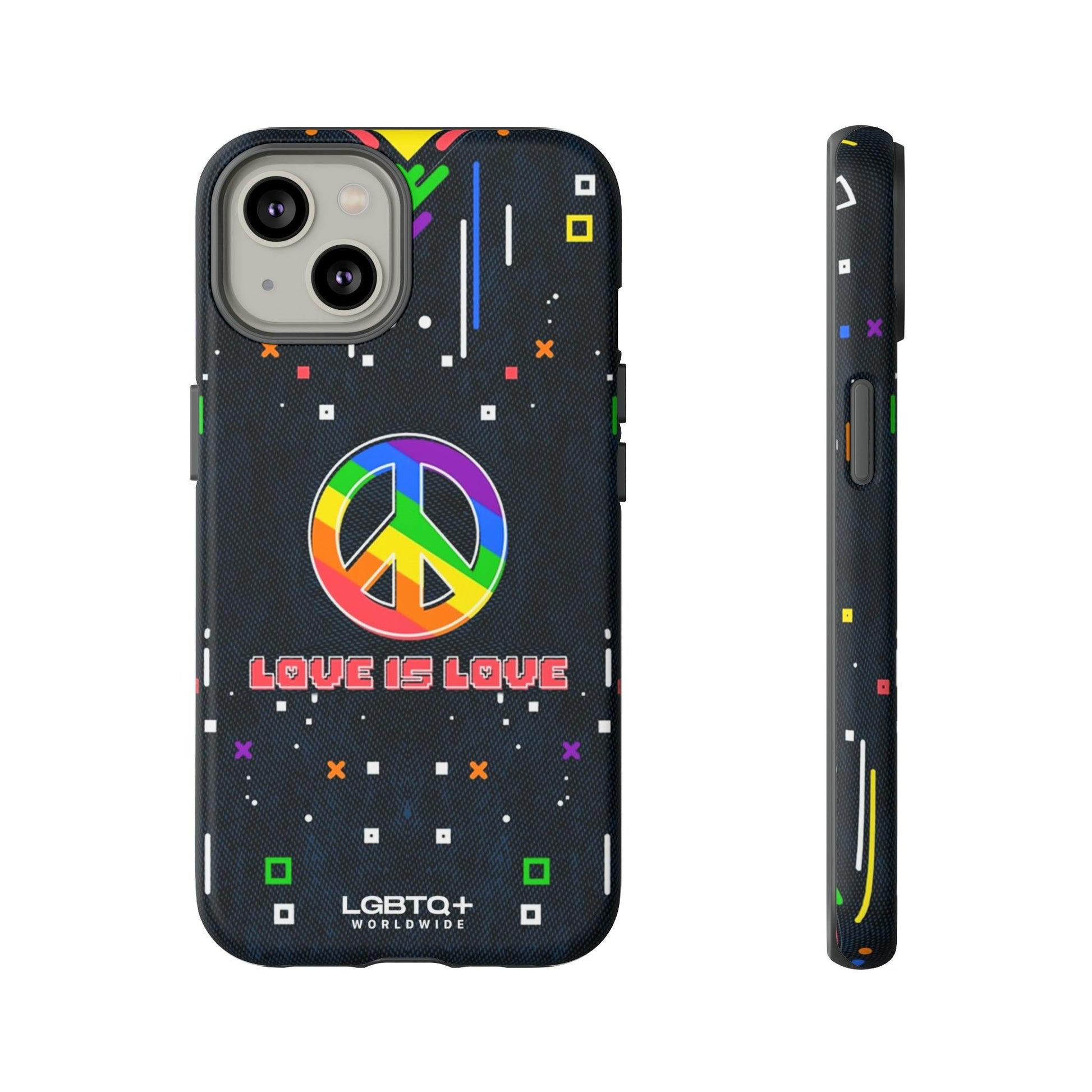 LGBTQWorldwide - ,,PEACE" Doppelgehäuse Handyhülle Accessories, Glossy, iPhone Cases, Matte, Phone accessory, Phone Cases, Samsung Cases, Thermo, Valentine's Day Picks lgbtq Bekleidung Accessoires unisex Zubehör