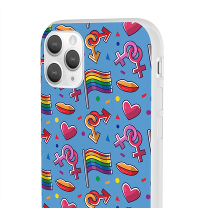 LGBTQWorldwide - ,,FLAGGEN" Flexible Handyhülle Accessories, Case, iPhone, iPhone Cases, Phone accessory, Phone Cases, Samsung Cases, silikon, Valentine's Day promotion lgbtq Bekleidung Accessoires unisex Zubehör