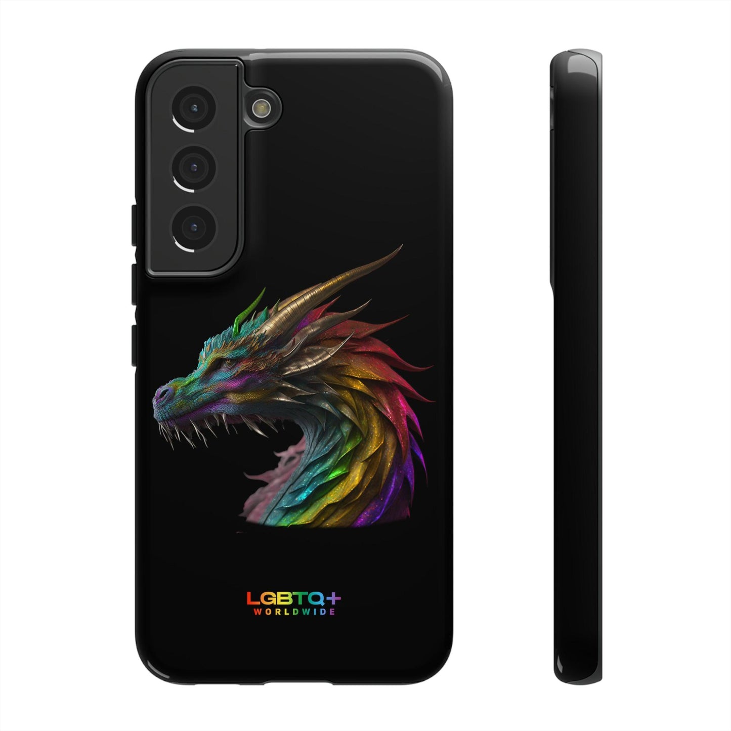 LGBTQWorldwide - ,,DRACHE" Doppelgehäuse Handyhülle Accessories, Glossy, iPhone Cases, Matte, Phone accessory, Phone Cases, Samsung Cases, tough, Valentine's Day Picks lgbtq Bekleidung Accessoires unisex Zubehör