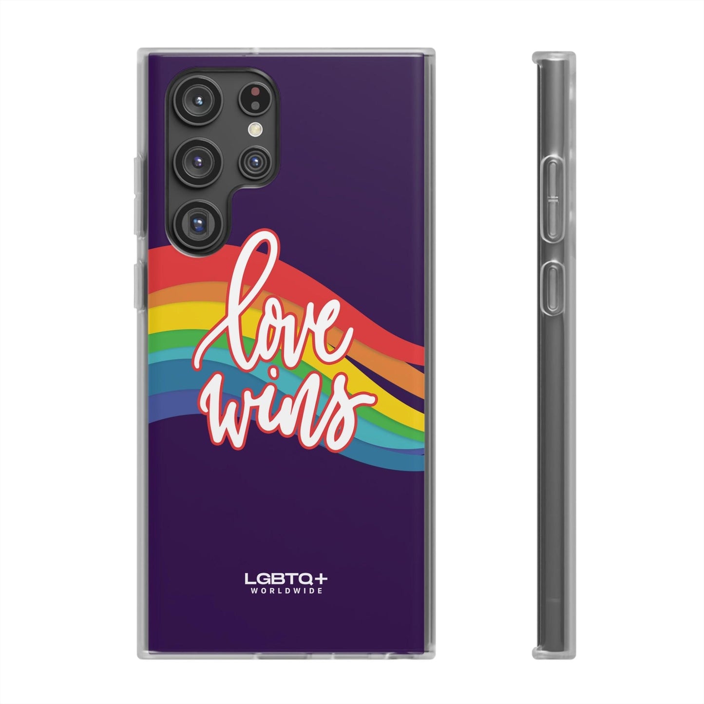 LGBTQWorldwide - ,,LIEBE GEWINNT" Flexible Handyhülle Accessories, Case, iPhone, iPhone Cases, Phone accessory, Phone Cases, Samsung Cases, silikon, Valentine's Day promotion lgbtq Bekleidung Accessoires unisex Zubehör