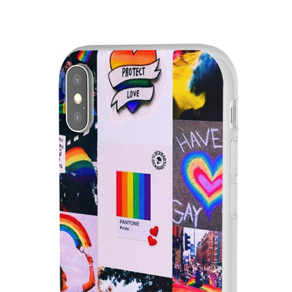 LGBTQWorldwide - ,,REGENBOGEN" Flexible Handyhülle Accessories, Case, iPhone, iPhone Cases, Phone accessory, Phone Cases, Samsung Cases, silikon, Valentine's Day promotion lgbtq Bekleidung Accessoires unisex Zubehör