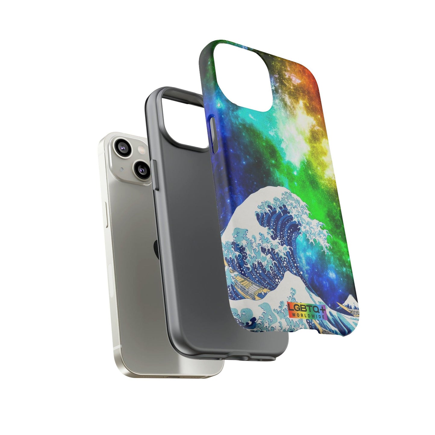 LGBTQWorldwide - ,,WELLE" Doppelgehäuse Handyhülle Accessories, Glossy, iPhone Cases, Matte, Phone accessory, Phone Cases, Samsung Cases, Thermo, Valentine's Day Picks lgbtq Bekleidung Accessoires unisex Zubehör