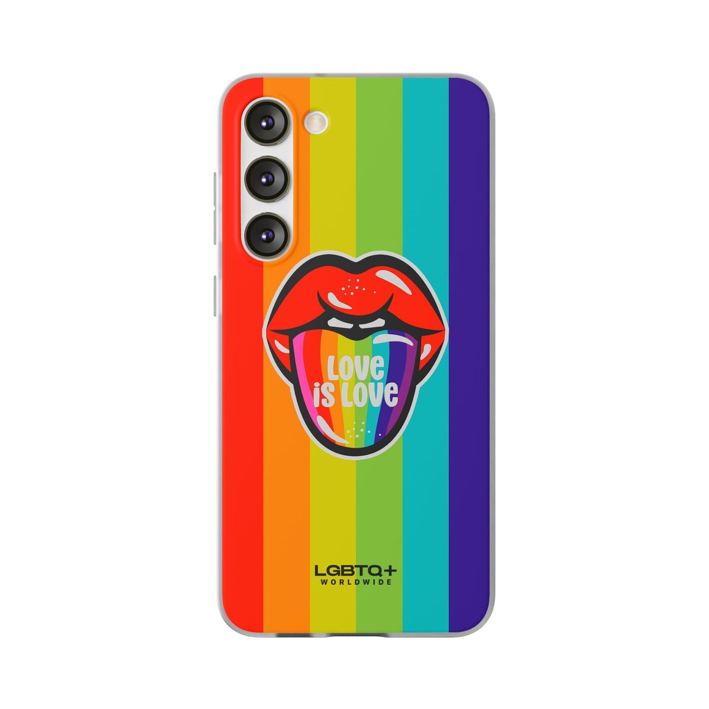 LGBTQWorldwide - ,,LIEBES ZUNGE" Flexible Handyhülle Accessories, Case, iPhone, iPhone Cases, Phone accessory, Phone Cases, Samsung Cases, silikon, Valentine's Day promotion lgbtq Bekleidung Accessoires unisex Zubehör