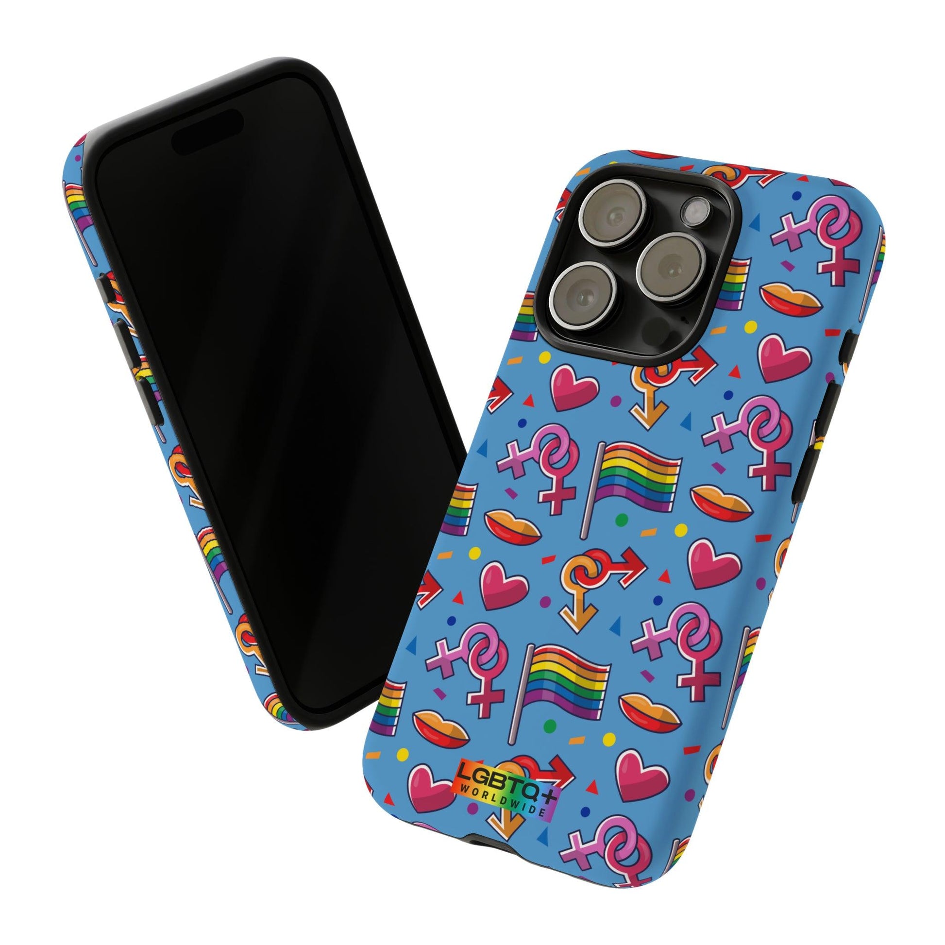 LGBTQWorldwide - ,,FÜHL DICH FREI" Doppelgehäuse Handyhülle Accessories, Glossy, iPhone Cases, Matte, Phone accessory, Phone Cases, Samsung Cases, Thermo, Valentine's Day Picks lgbtq Bekleidung Accessoires unisex Zubehör