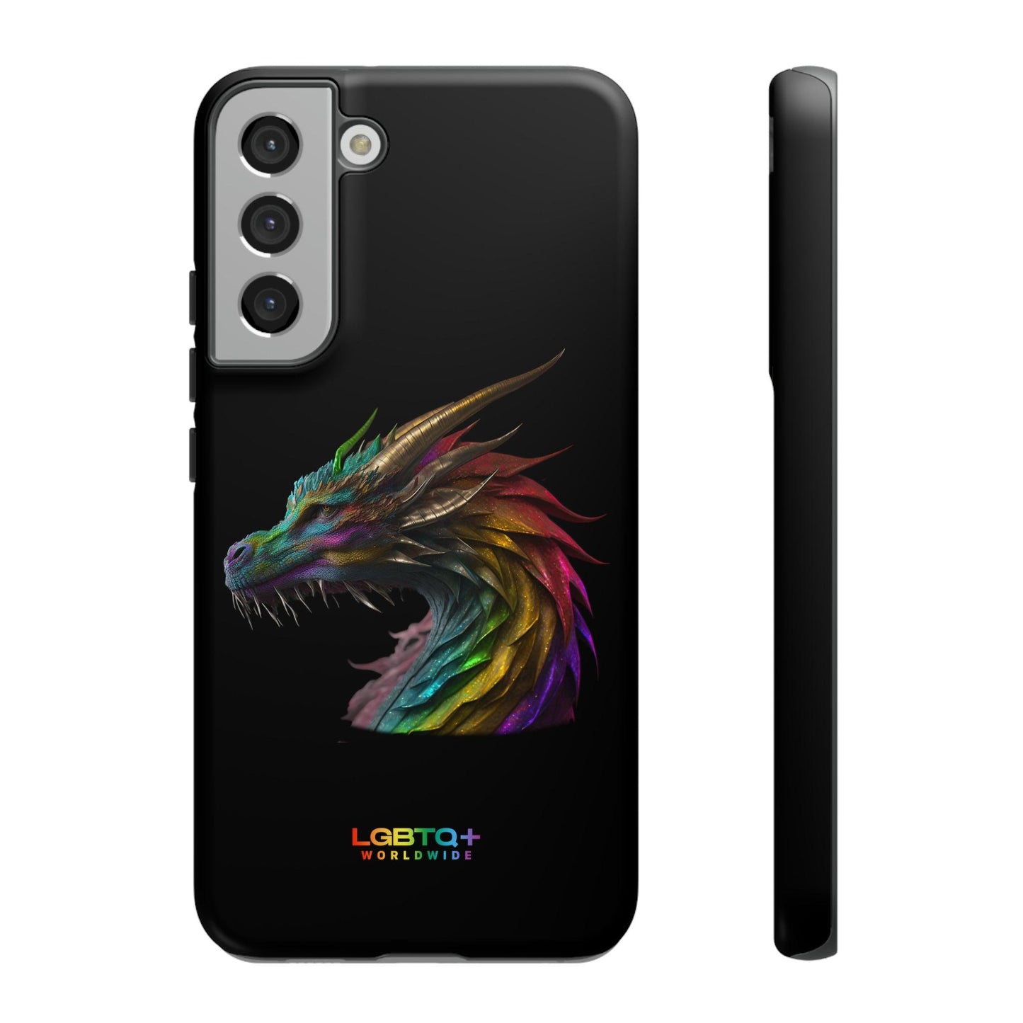 LGBTQWorldwide - ,,DRACHE" Doppelgehäuse Handyhülle Accessories, Glossy, iPhone Cases, Matte, Phone accessory, Phone Cases, Samsung Cases, tough, Valentine's Day Picks lgbtq Bekleidung Accessoires unisex Zubehör