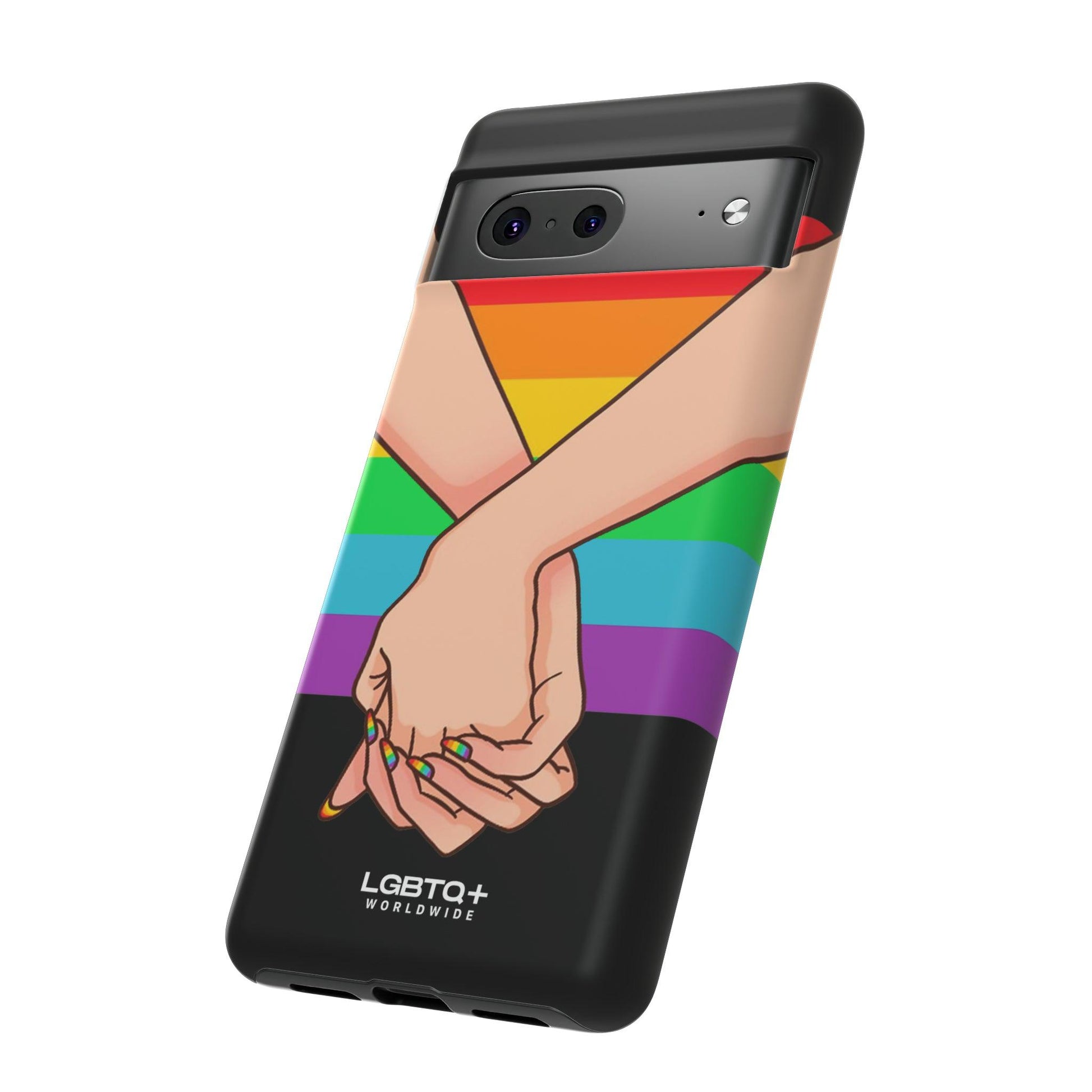 LGBTQWorldwide - ,,TOGETHER PRIDE" Doppelgehäuse Handyhülle Accessories, Glossy, iPhone Cases, Matte, Phone accessory, Phone Cases, Samsung Cases, Thermo, Valentine's Day Picks lgbtq Bekleidung Accessoires unisex Zubehör