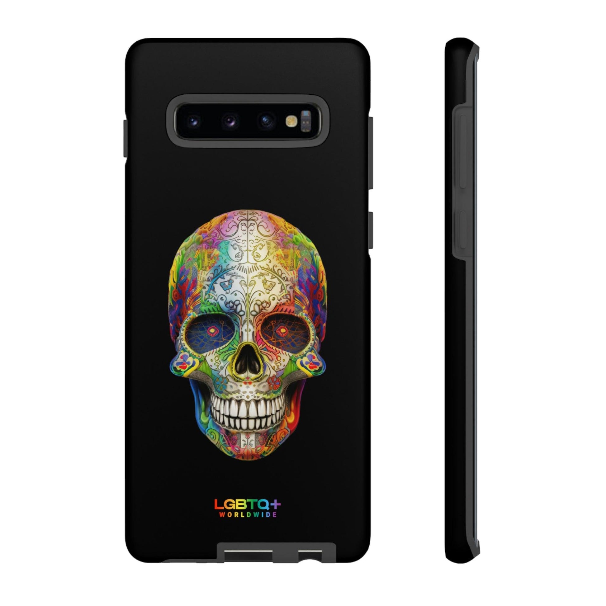 LGBTQWorldwide - ,,SKULL HEAD" Doppelgehäuse Handyhülle Accessories, Glossy, iPhone Cases, Matte, Phone accessory, Phone Cases, Samsung Cases, tough, Valentine's Day Picks lgbtq Bekleidung Accessoires unisex Zubehör