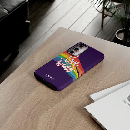 LGBTQWorldwide - ,,LIEBE GEWINNT" Doppelgehäuse Handyhülle Accessories, Glossy, iPhone Cases, Matte, Phone accessory, Phone Cases, Samsung Cases, Thermo, Valentine's Day Picks lgbtq Bekleidung Accessoires unisex Zubehör