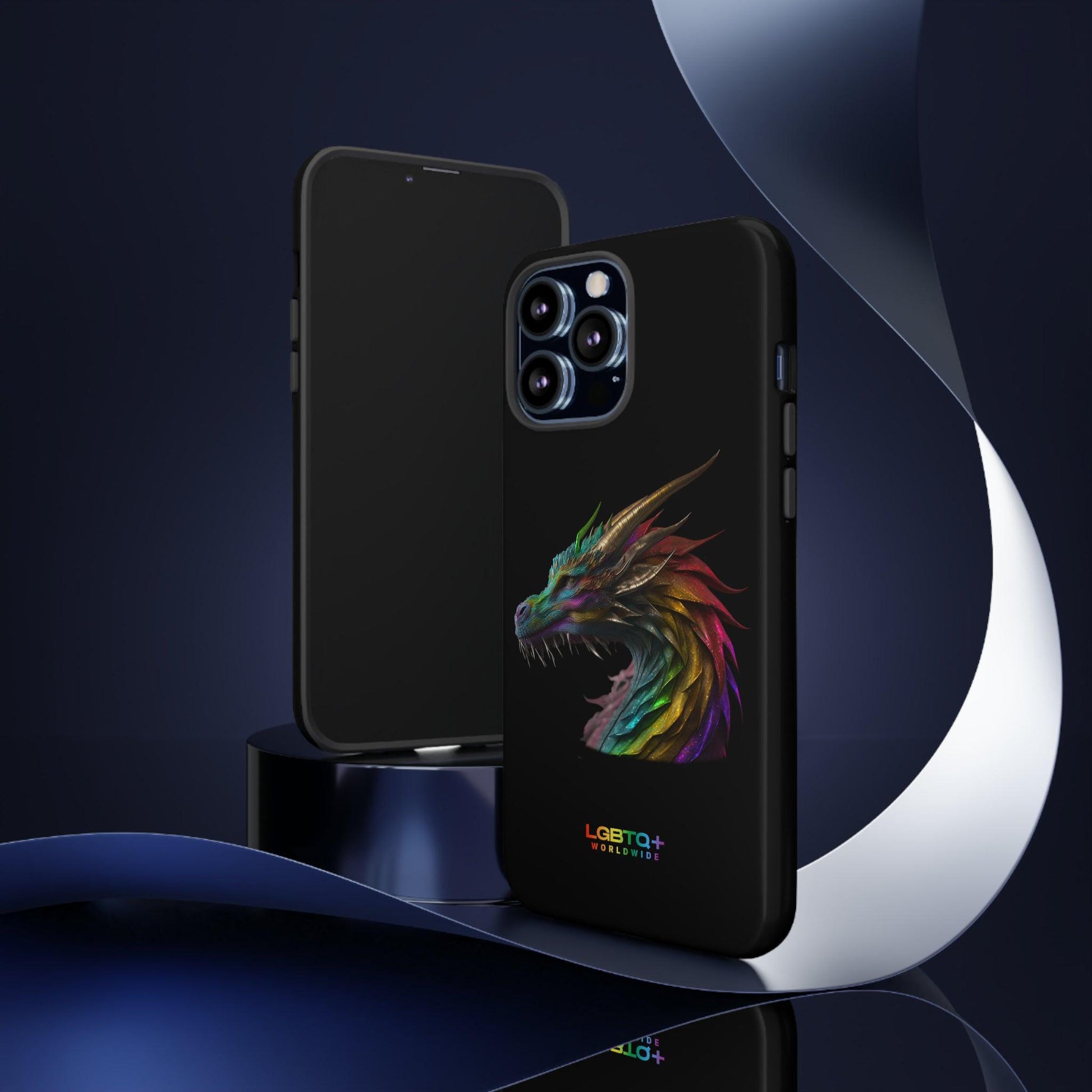 LGBTQWorldwide - ,,DRACHE" Doppelgehäuse Handyhülle Accessories, Glossy, iPhone Cases, Matte, Phone accessory, Phone Cases, Samsung Cases, tough, Valentine's Day Picks lgbtq Bekleidung Accessoires unisex Zubehör