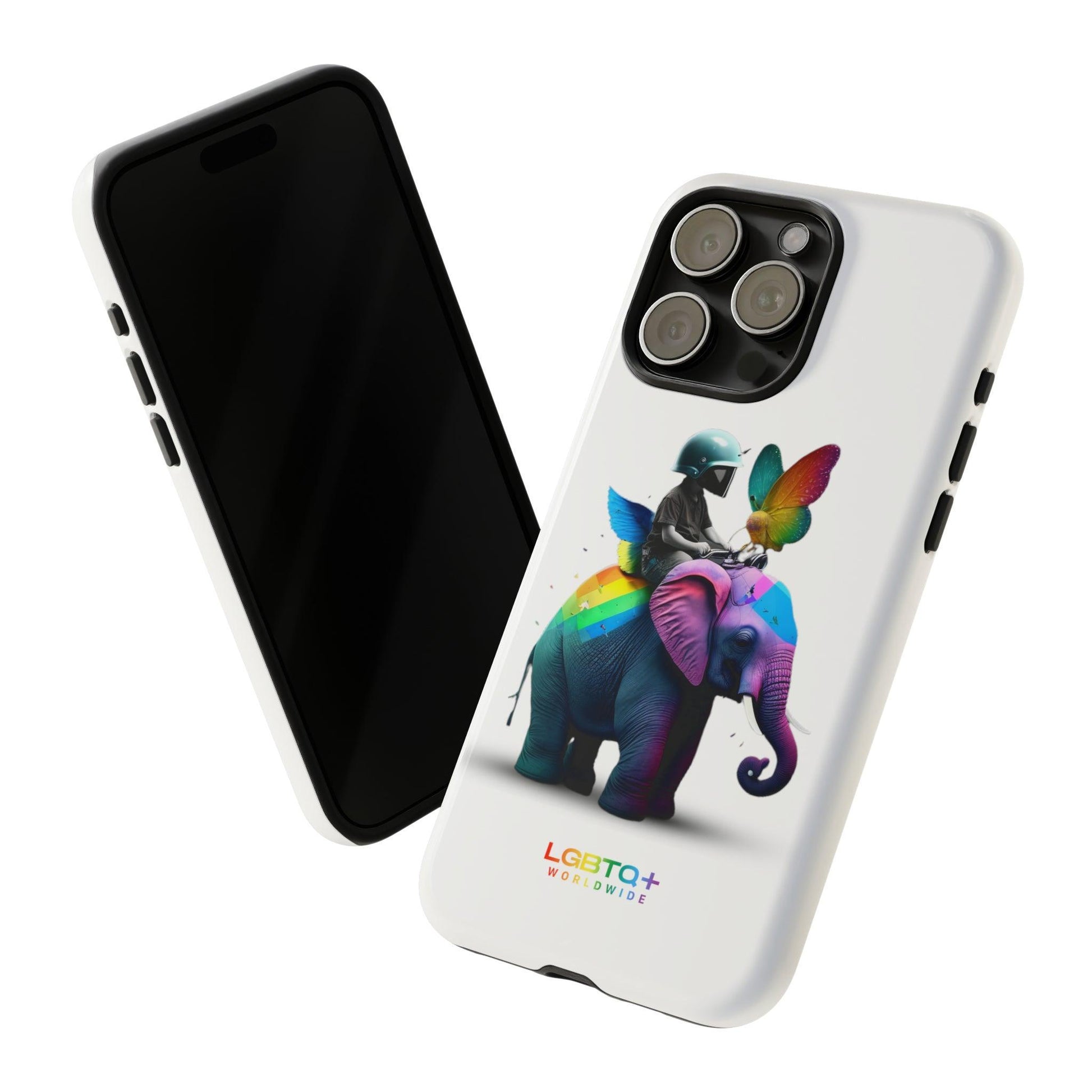 LGBTQWorldwide - ,,SCHMETTERLING" Doppelgehäuse Handyhülle Accessories, Glossy, iPhone Cases, Matte, Phone accessory, Phone Cases, Samsung Cases, tough, Valentine's Day Picks lgbtq Bekleidung Accessoires unisex Zubehör