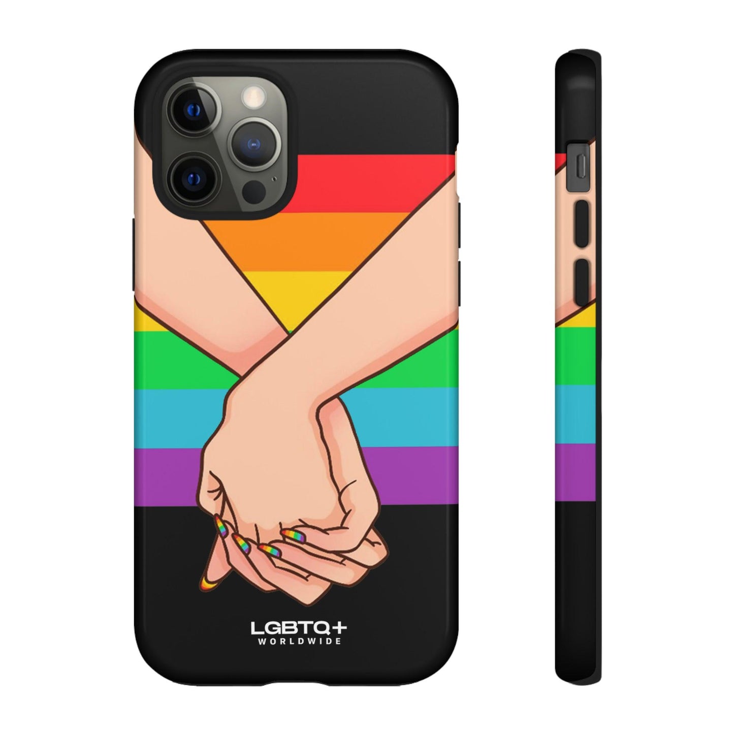 LGBTQWorldwide - ,,TOGETHER PRIDE" Doppelgehäuse Handyhülle Accessories, Glossy, iPhone Cases, Matte, Phone accessory, Phone Cases, Samsung Cases, Thermo, Valentine's Day Picks lgbtq Bekleidung Accessoires unisex Zubehör