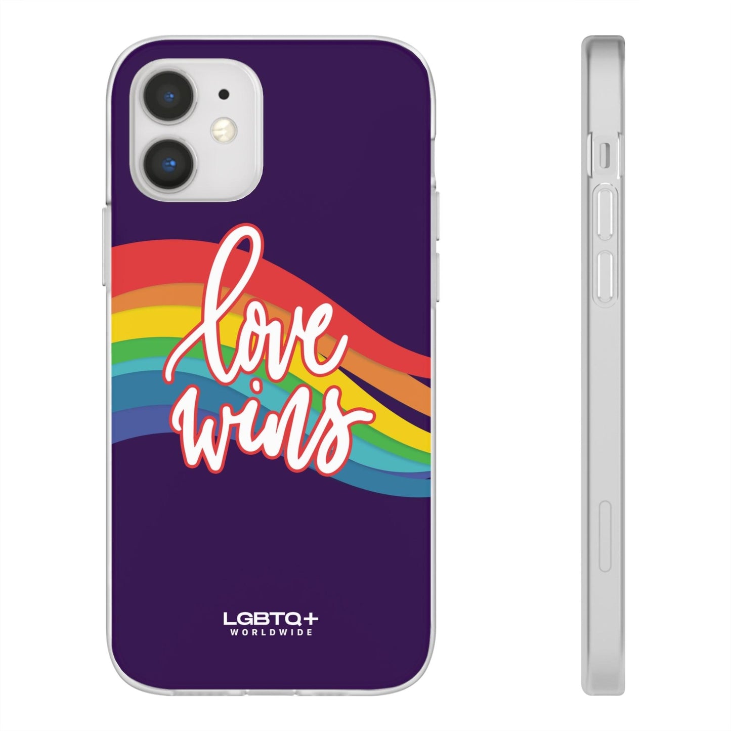 LGBTQWorldwide - ,,LIEBE GEWINNT" Flexible Handyhülle Accessories, Case, iPhone, iPhone Cases, Phone accessory, Phone Cases, Samsung Cases, silikon, Valentine's Day promotion lgbtq Bekleidung Accessoires unisex Zubehör