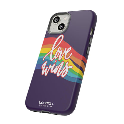 LGBTQWorldwide - ,,LIEBE GEWINNT" Doppelgehäuse Handyhülle Accessories, Glossy, iPhone Cases, Matte, Phone accessory, Phone Cases, Samsung Cases, Thermo, Valentine's Day Picks lgbtq Bekleidung Accessoires unisex Zubehör