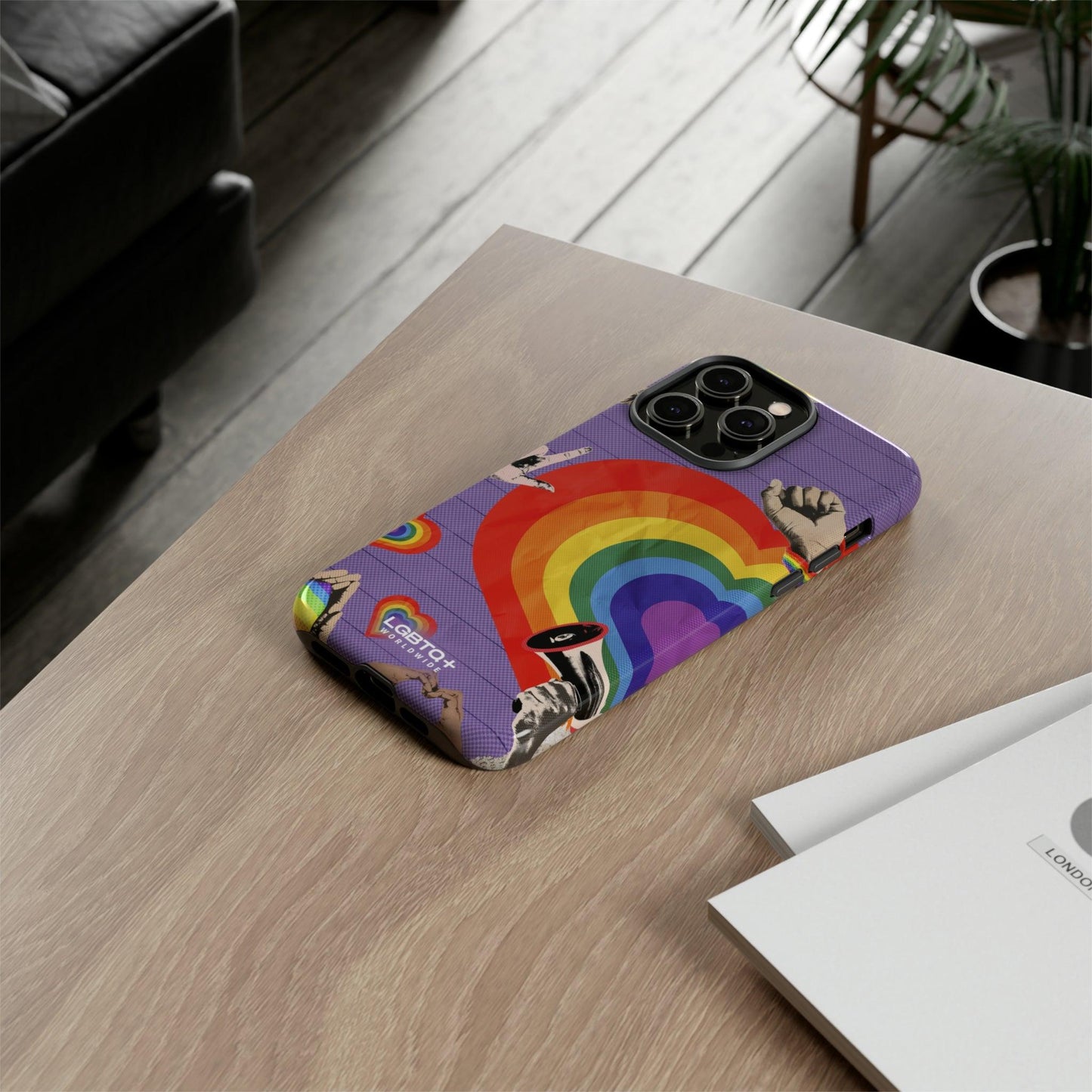 LGBTQWorldwide - ,,REGENBOGEN HERZ" Doppelgehäuse Handyhülle Accessories, Glossy, iPhone Cases, Matte, Phone accessory, Phone Cases, Samsung Cases, Thermo, Valentine's Day Picks lgbtq Bekleidung Accessoires unisex Zubehör