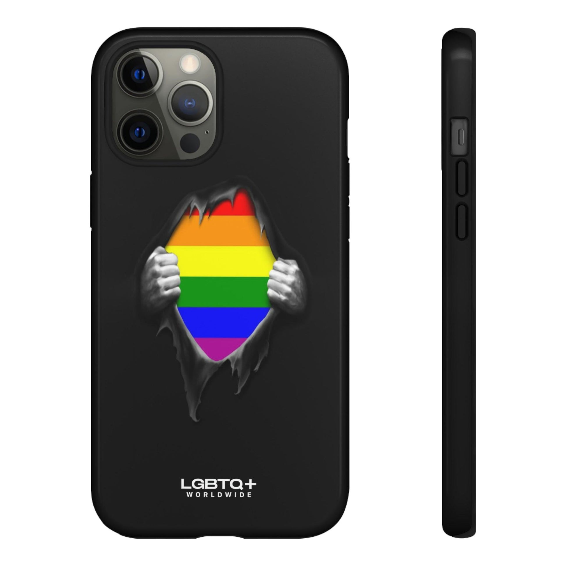 LGBTQWorldwide - ,,SCHWARZES LOCH" Doppelgehäuse Handyhülle Accessories, Glossy, iPhone Cases, Matte, Phone accessory, Phone Cases, Samsung Cases, Thermo, Valentine's Day Picks lgbtq Bekleidung Accessoires unisex Zubehör