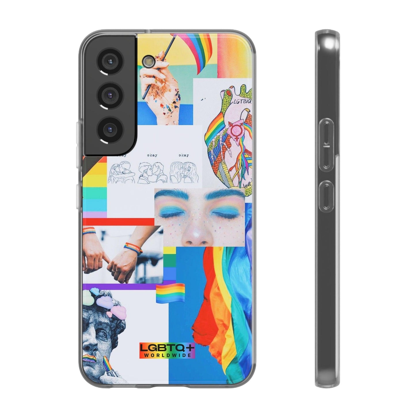 LGBTQWorldwide - ,,SEI FREI" Flexible Handyhülle Accessories, Case, iPhone, iPhone Cases, Phone accessory, Phone Cases, Samsung Cases, silikon, Valentine's Day promotion lgbtq Bekleidung Accessoires unisex Zubehör